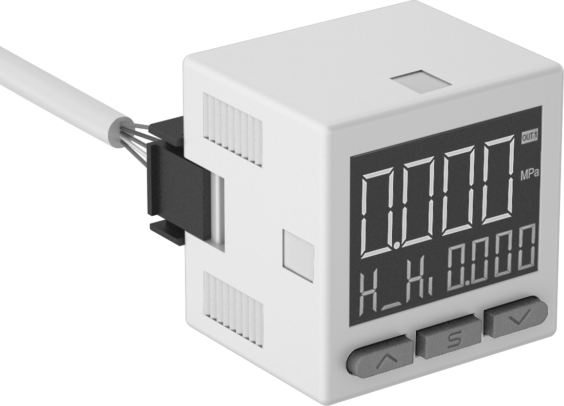 Elektronik Basınç ve Vakum Anahtarı, Basınçlı Hava için, Yapılandırılabilir Çıkışlı
