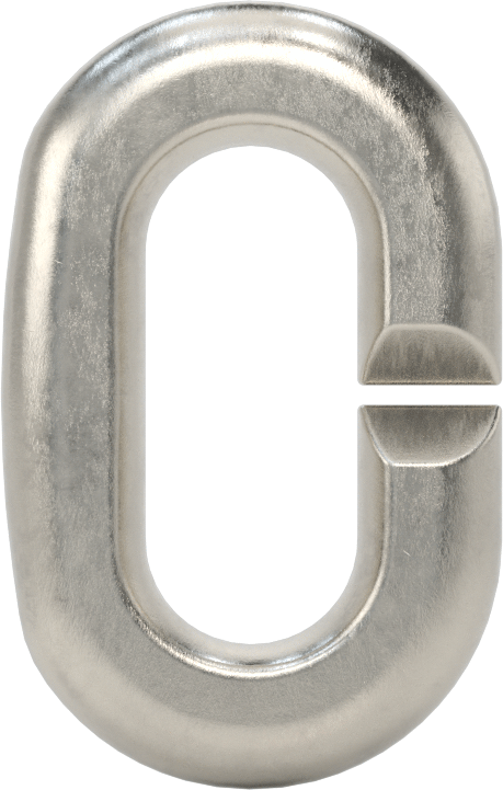 Hızlı Ayırma Bağlantı Parçası, 1/4" Kalınlık, 7/8" İç Uzunluk