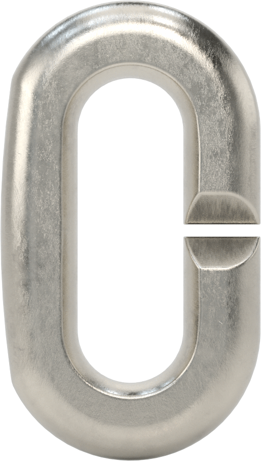 Hızlı Ayırma Bağlantı Parçası, 5/8" Kalınlık, 2-1/2" İç Uzunluk