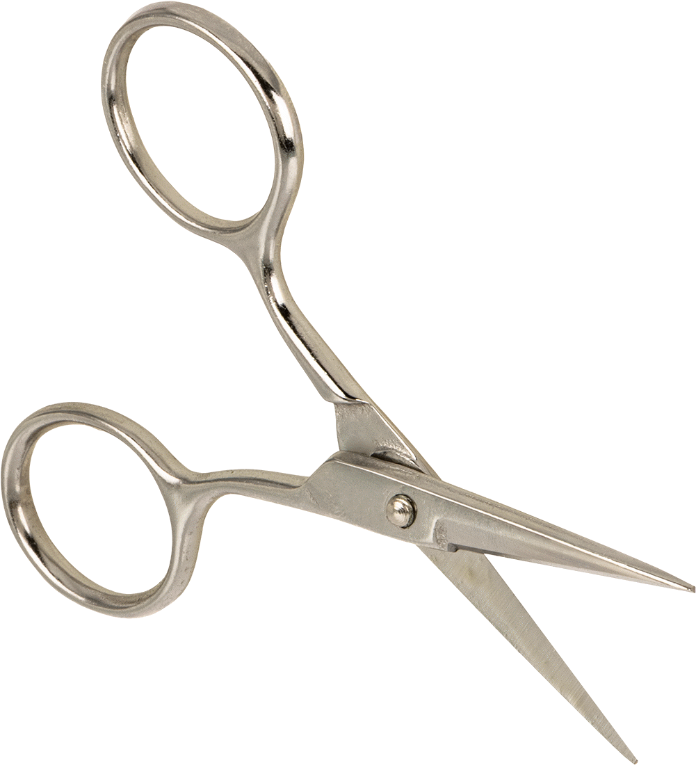 İnce Uçlu Makas, Kompakt, 4-1/2" Toplam Uzunluk, 1-1/2" Kesim Uzunluğu