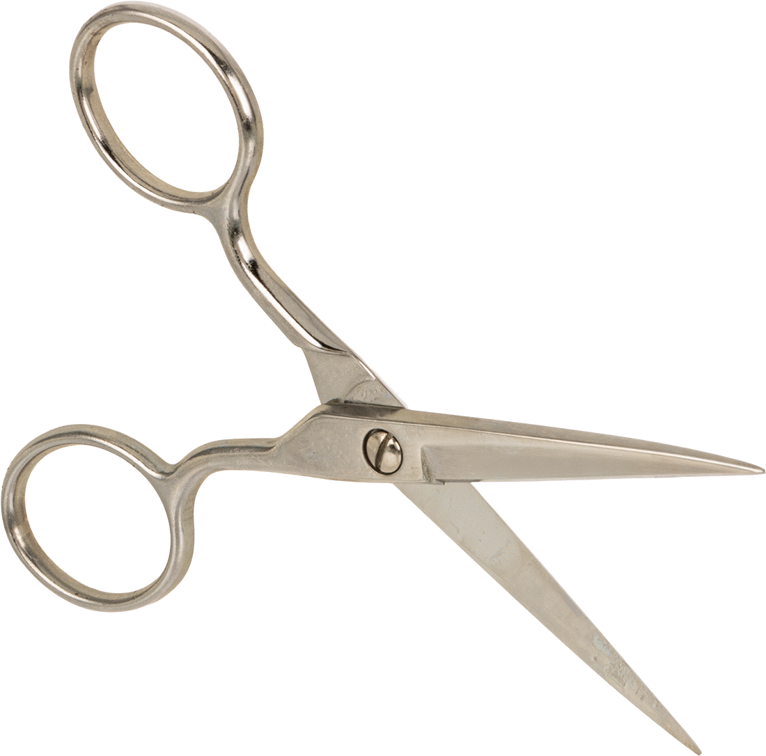 İnce Uçlu Tamamen Metal Makas, 5-1/8" Toplam Uzunluk