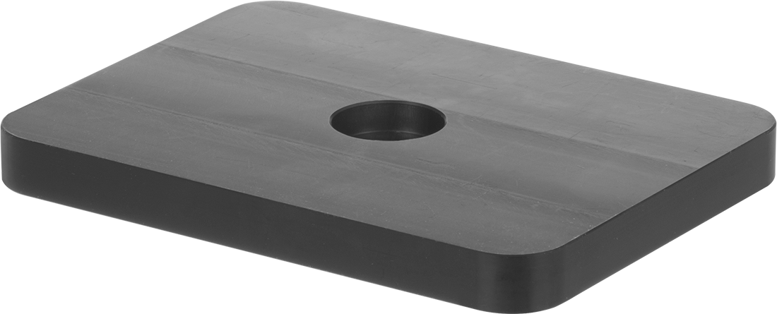 Bağlantı Ucu Montaj Pedi, 3“ Genişlik x 4” Uzunluk, Bend-and-Stay Konumlandırma Kolu için