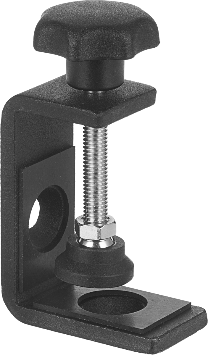 Kelepçeli Taban, 1-1/4“ Genişlik x 5-1/2” Uzunluk, Bend-and-Stay Konumlandırma Kolu için