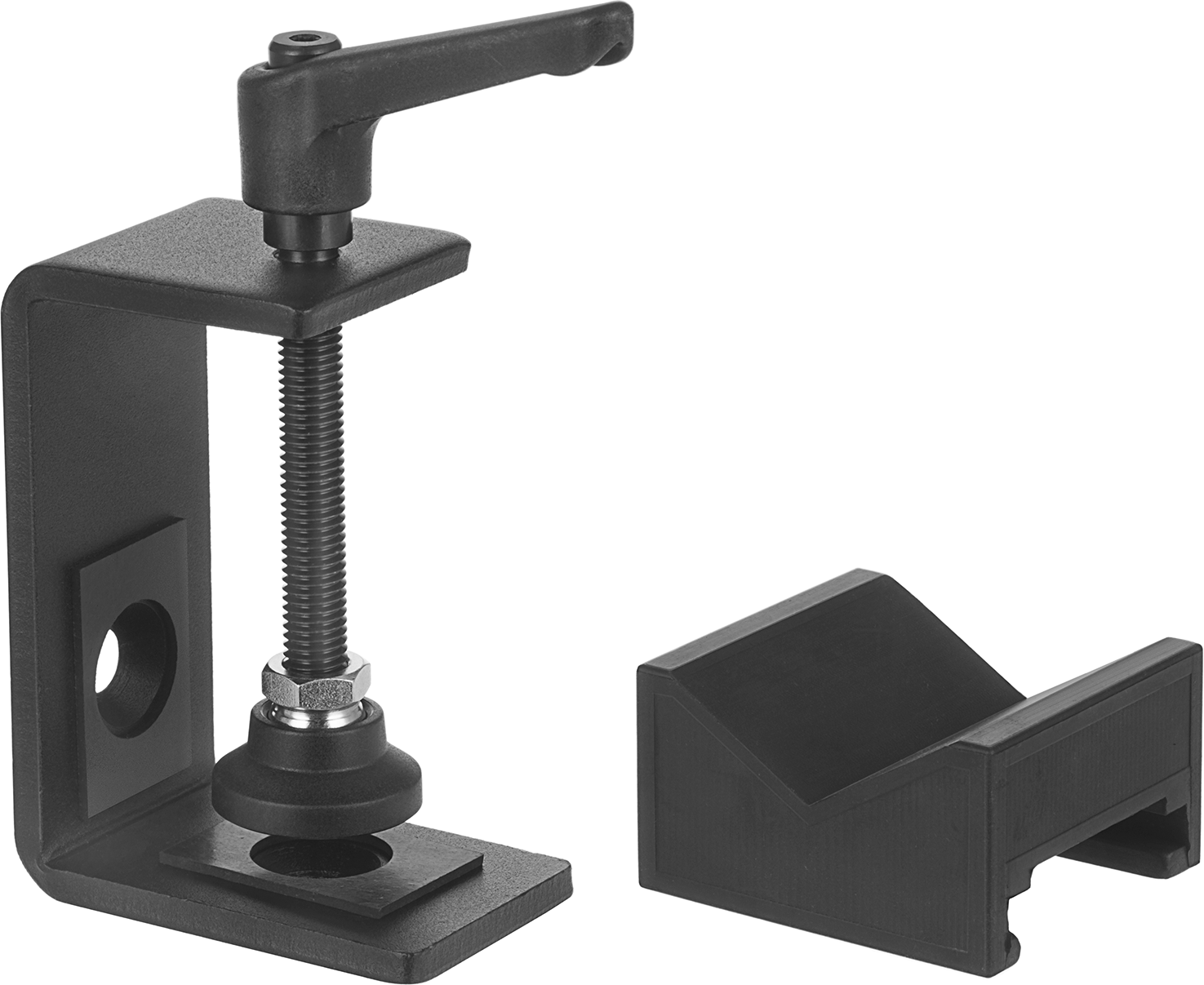 Kelepçeli Taban, 1-7/8“ Genişlik x 8-1/4” Uzunluk, Bend-and-Stay Konumlandırma Kolu için