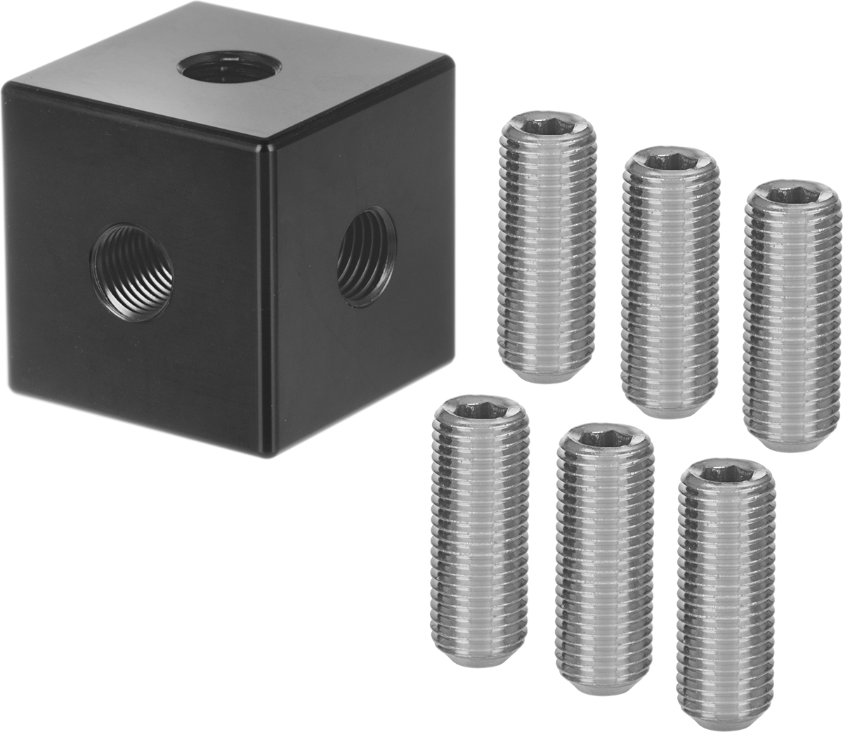 Çok Kollu Adaptör, 1-1/4“ Genişlik x 1-1/4” Uzunluk Bükülüp Sabit Kalan Konumlandırma Kolu