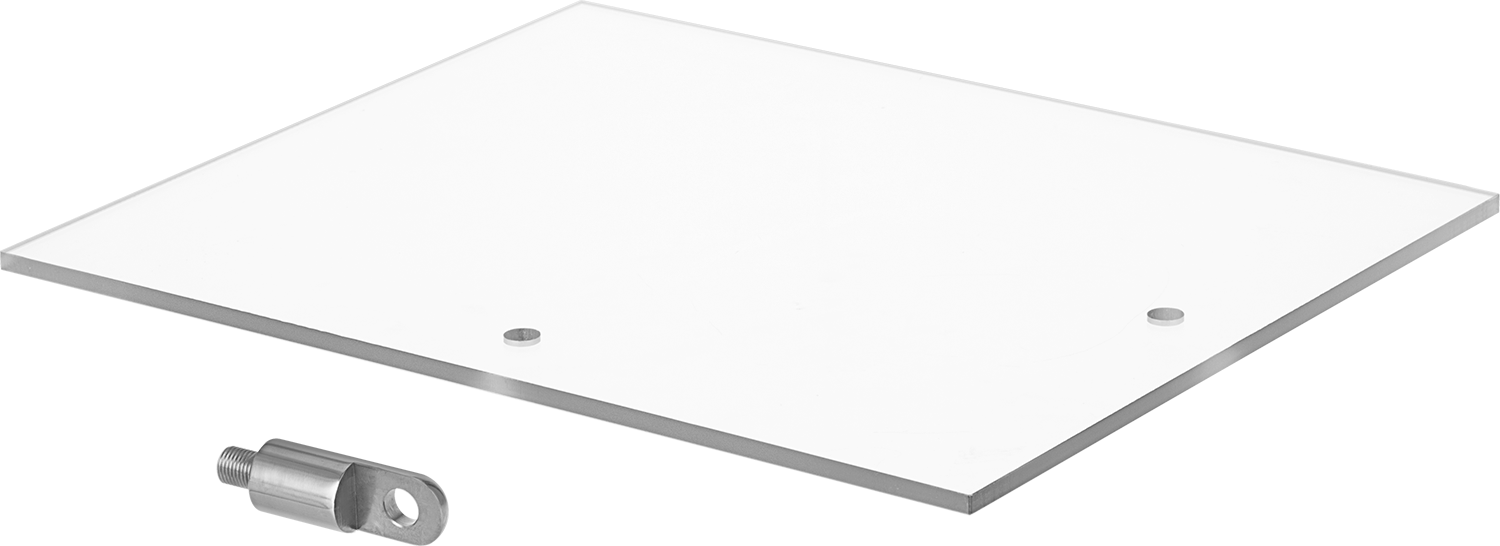 Makine Koruyucu, 10“ Genişlik x 12” Uzunluk, Bend-and-Stay Konumlandırma Kolu için