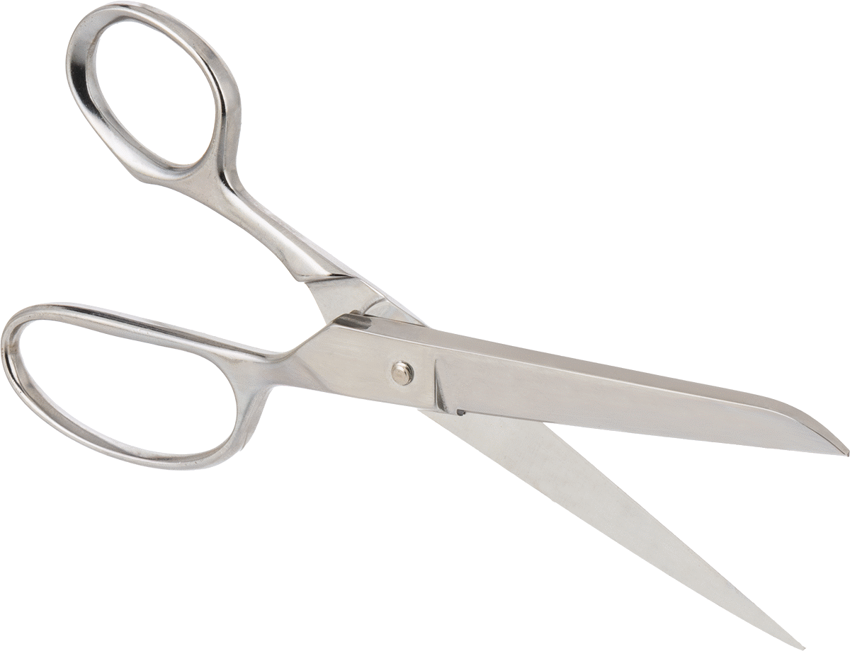 Tamamen Metal Makas, Düz Saplı, 7-1/2" Toplam Uzunluk