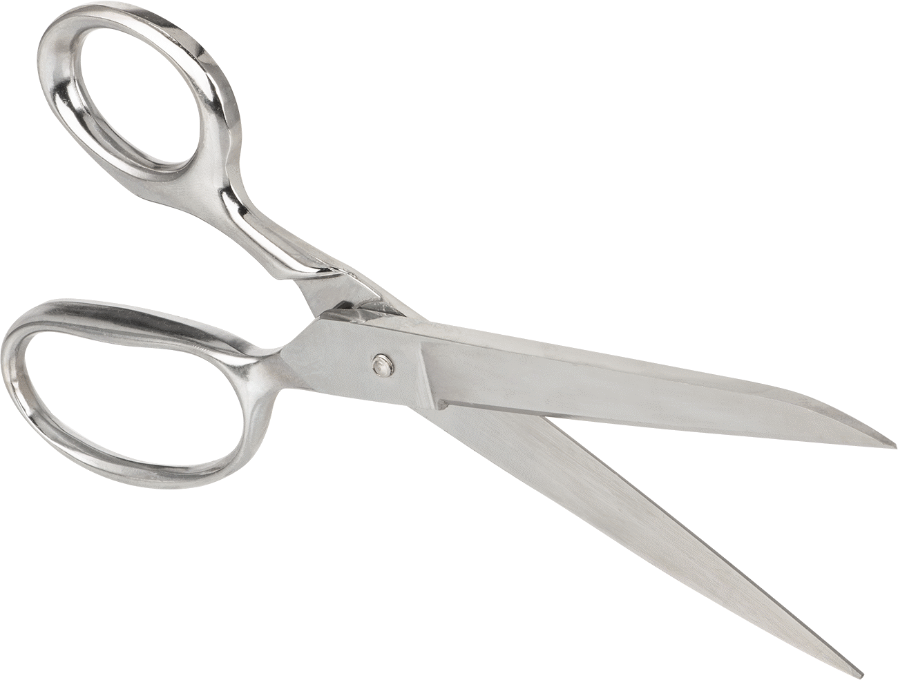 Tamamen Metal Makas, 8-1/4" Toplam Uzunluk, Nikel-Krom Kaplama Çelik Bıçak