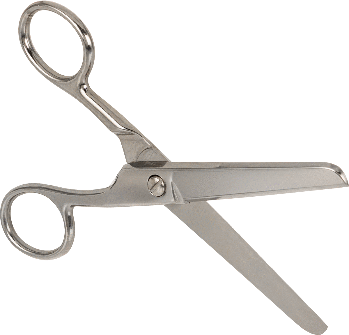 Künt Uçlu Tamamen Metal Makas, 6-1/4" Toplam Uzunluk