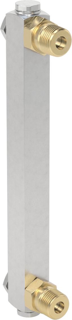 Kimyasal Seviye Göstergesi, Vidalı Montaj, 1/2 NPTF Erkek, 8" Merkezden Merkeze