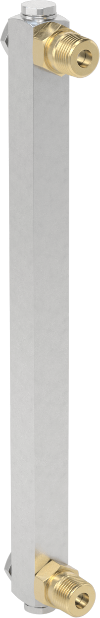 Kimyasal Seviye Göstergesi, Vidalı Montaj, 1/2 NPTF Erkek, 12" Merkezden Merkeze