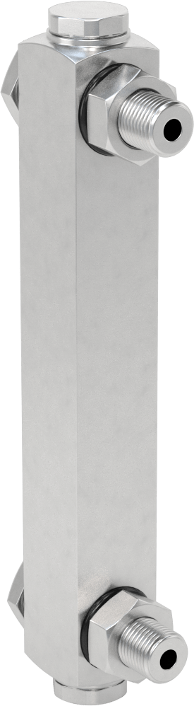 Kimyasal Seviye Göstergesi, Vidalı/Duvardan Geçen, 1/2"-20 UNF, 5" Merkezden Merkeze
