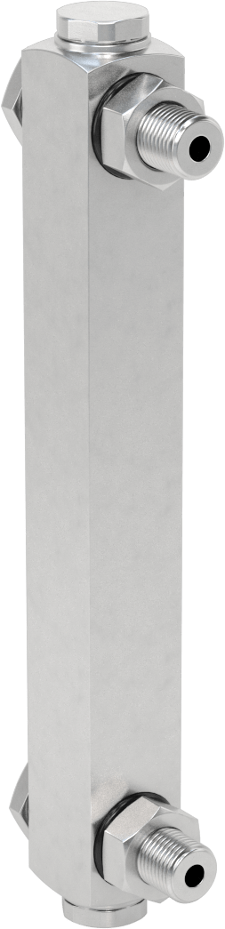 Kimyasal Seviye Göstergesi, Vidalı/Duvardan Geçen, 1/2"-20 UNF, 6" Merkezden Merkeze