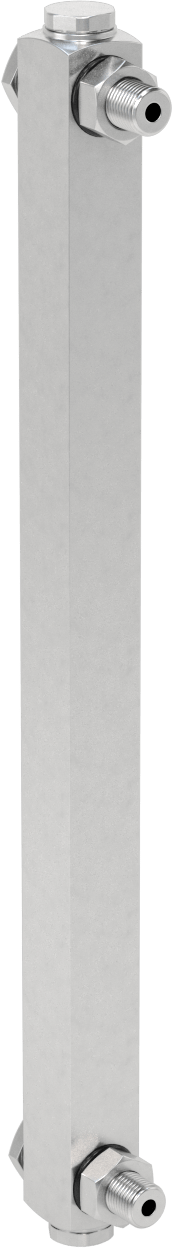 Kimyasal Seviye Göstergesi, Vidalı/Duvardan Geçen, 1/2"-20 UNF, 12" Merkezden Merkeze