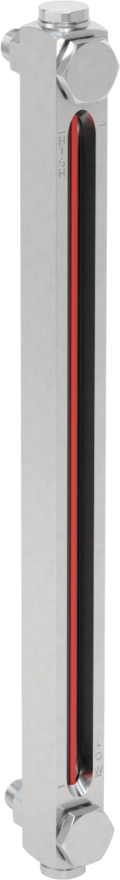 Kimyasal Seviye Göstergesi, Vidalı/Duvardan Geçen, 1/2"-20 UNF, 12" Merkezden Merkeze