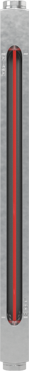 Kimyasal Seviye Göstergesi, Duvar Geçişli, 1/2"-20 UNF, İki adet 1/2" Delik için, 10" Bağlantı