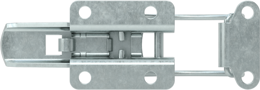 Emniyet Mandallı Çekme Mandalı, Çinko Kaplı Çelik, 1-1/32" Kilitleme Mesafesi