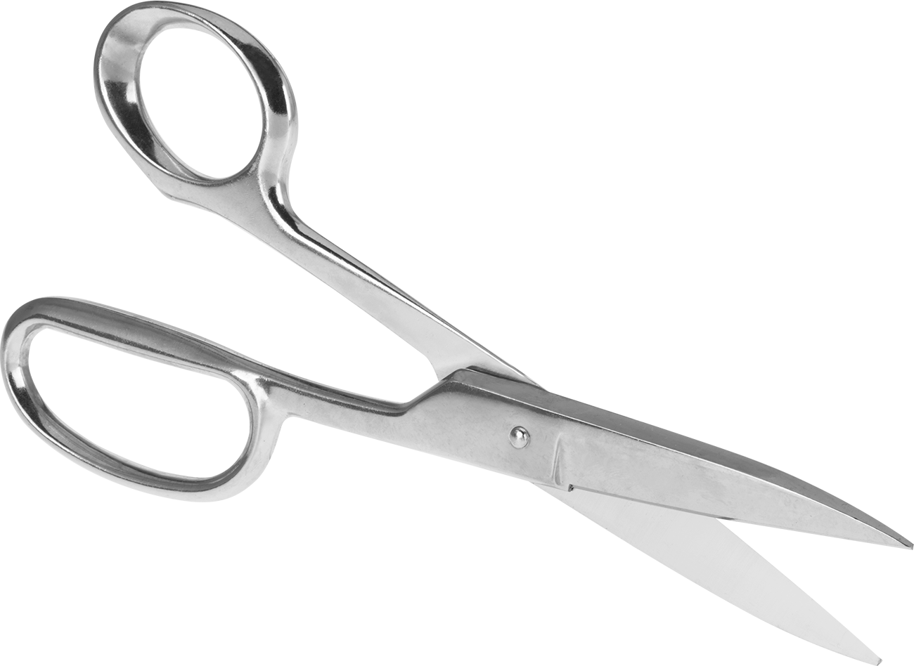 Yüksek Kuvvetli Tamamen Metal Makas, 8-5/8" Toplam Uzunluk, Krom Kaplı Çelik Bıçak, Sağ El