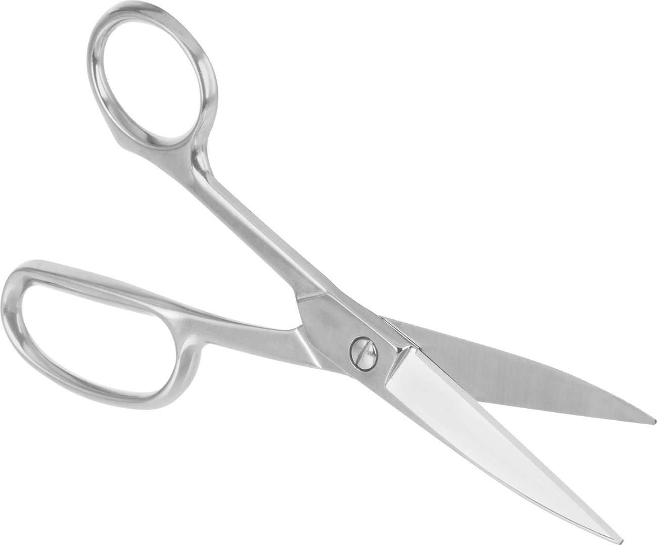 Yüksek Kuvvetli Tamamen Metal Makas, 8-5/8" Toplam Uzunluk, Krom Kaplı Çelik Bıçak, Solak