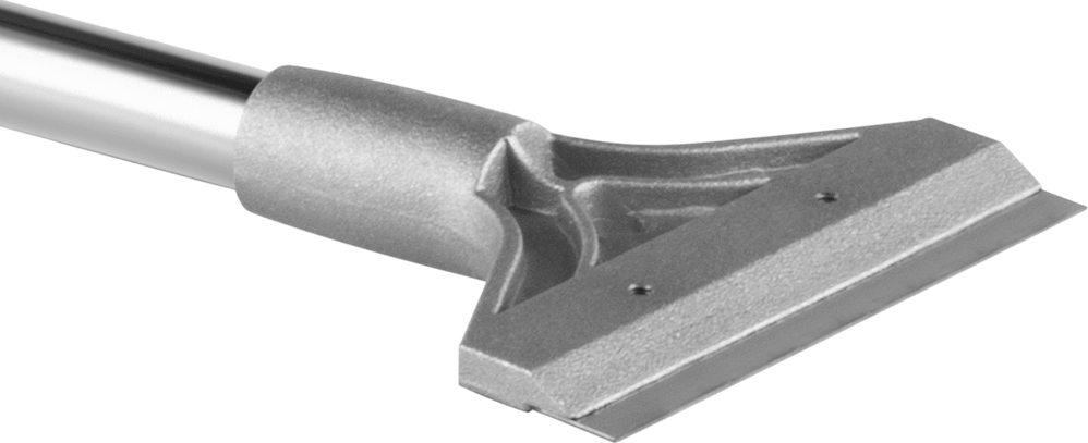 Çelik Bıçaklı Kazıyıcı, Düz Yüzeyler için, Eğimli Bıçak Kenarı, 47-1/4" Uzunluk