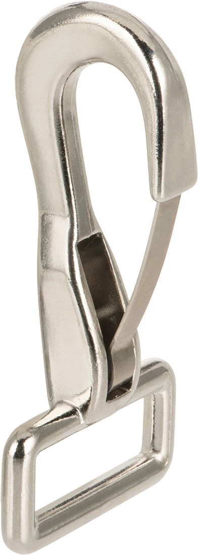 Dokuma Kayışlar için Hafif Hizmet Tipi Karabina, 1/2" Açıklık Genişliği, 1-1/4" Göz İç Genişliği