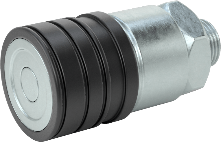 Uluslararası Standart ISO Minimum Sızıntı Hortum Bağlantısı, Hidrolik Sıvı için, 1/2 Hızlı Bağlantı Kesme Soketi, M18 x 1,5 mm Erkek