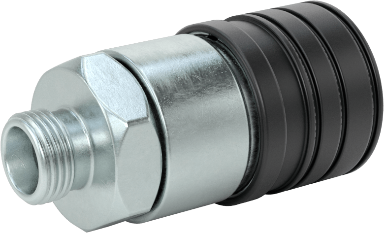 Uluslararası Standart ISO Minimum Sızıntı Hortum Bağlantısı, Hidrolik Sıvı için, 1/2 Hızlı Bağlantı Kesme Soketi, M18 x 1,5 mm Erkek
