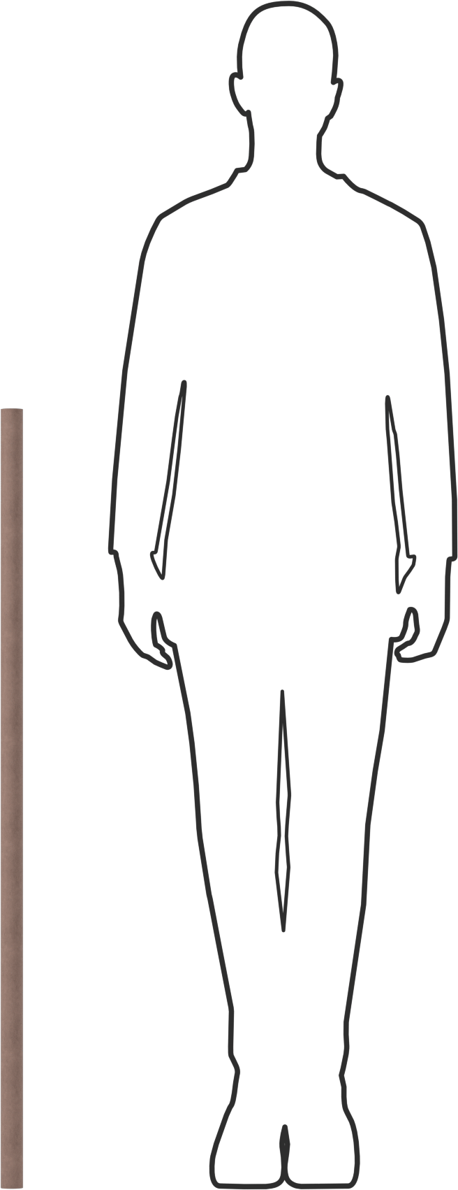 Ultra Yüksek Sıcaklık Darbe Dirençli Garolite Boru, 1/8" Duvar Kalınlığı, 1-1/4" OD, 1" ID, 44" Uzunluk