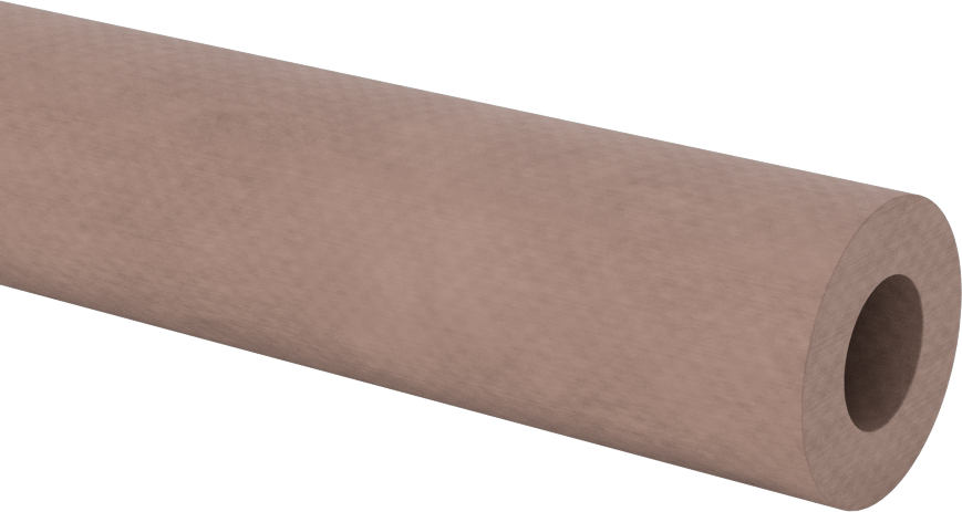 Ultra Yüksek Sıcaklık Darbe Dirençli Garolite Boru, 1/4" Duvar Kalınlığı, 1" OD, 1/2" ID, 44" Uzunluk