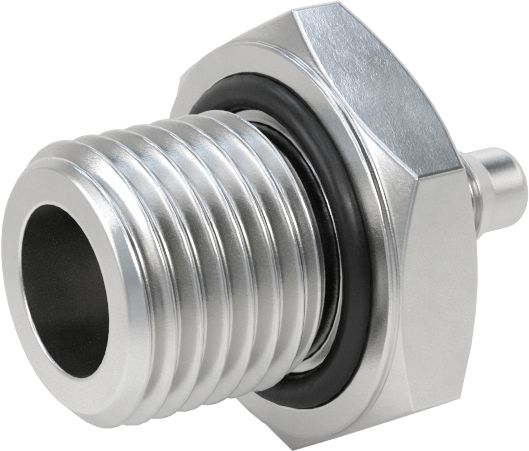 Alüminyum Düşük Basınçlı Dikenli Boru, Hava ve Su için, 4 mm Boru x 1/4 BSPP Erkek Adaptörü