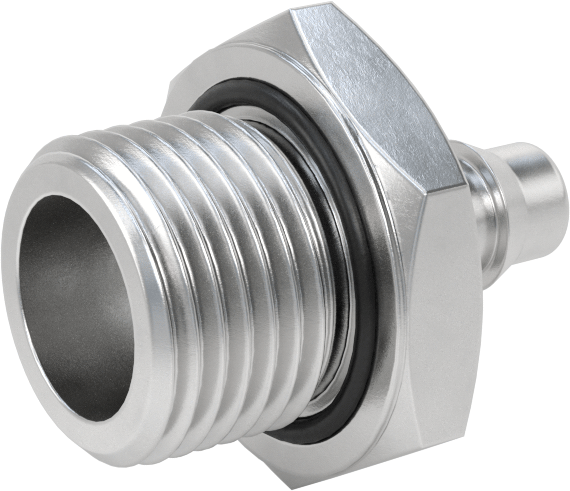 Alüminyum Düşük Basınçlı Dikenli Boru, Hava ve Su için, 8 mm Boru x 1/2 BSPP Erkek için Adaptör