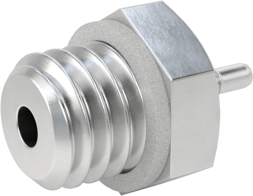 Alüminyum Düşük Basınçlı Dikenli Boru, Hava ve Su için, 1 mm boru için adaptör, M5 x 0,8 mm Erkek