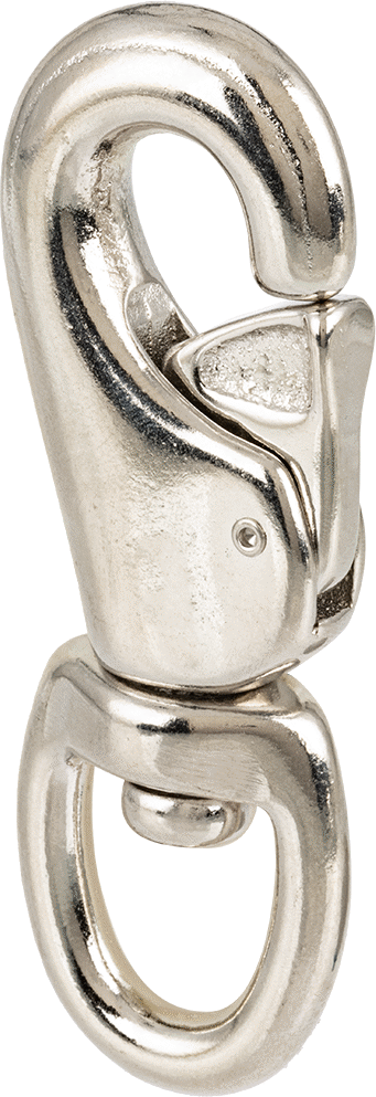 Döner Gözlü Karabina, 1/2" Açıklık Genişliği, 4-1/8" Kullanılabilir Uzunluk