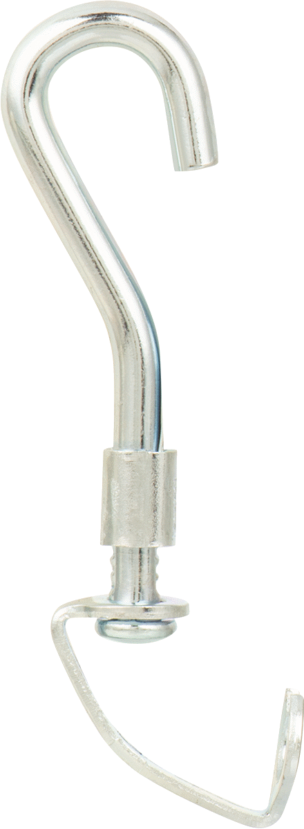 Döner Kanca Ataşmanlı Hafif Hizmet Tipi Karabina, Çinko Kaplı Çelik, 3-1/2" Kullanılabilir Uzunluk, 11/16" İç Genişlik