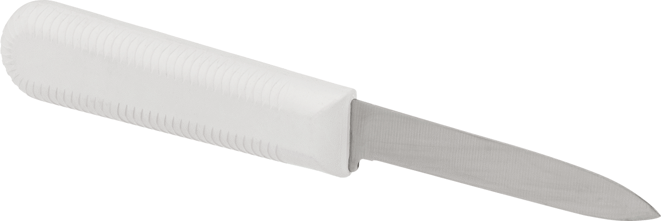 Soyma Bıçağı, 3-1/4" Çelik Bıçak ile, Plastik Tutamak ve Kauçuk Tutamak
