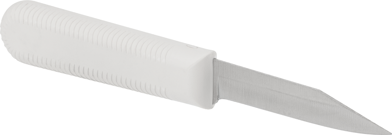 Soyma Bıçağı, 3-1/4" Çelik Bıçak ile, Plastik Tutamak ve Kauçuk Tutamak