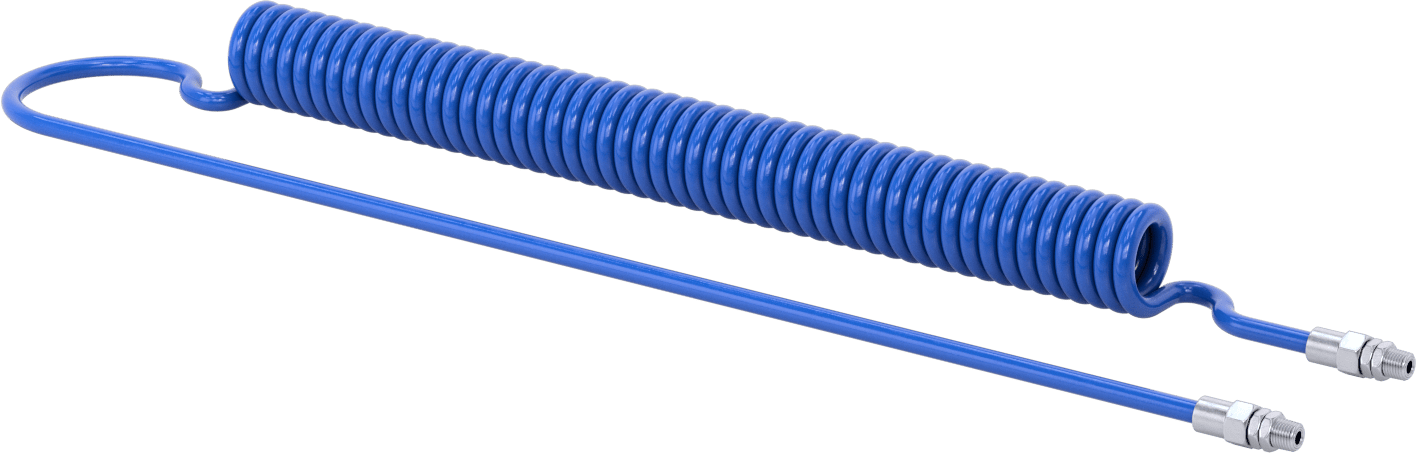Esnek Geri Çekilebilir Hava Hortumu, Düşük Sıcaklık, 1/4 x 1/4 BSPT Erkek, 6.5 mm ID, 19 Fit Uzunluk