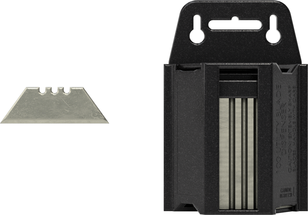 Çok Amaçlı Bıçak Ağızları, Dağıtıcı ile, 2-1/4“ Uzunluk x 3/4” Genişlik x 0,018" Kalınlık