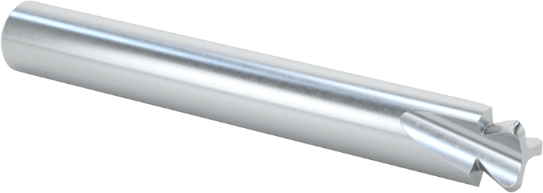 O-Ringler için Karbür Kuyruklu Freze Ucu, 3 Yiv, 0,210" O-ring genişliği için