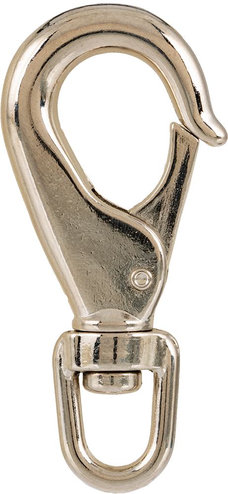 Döner Gözlü Karabina, Çinko, 1/2" Açıklık Genişliği, 2-1/2" Uzunluk, 3/8" İç Genişlik