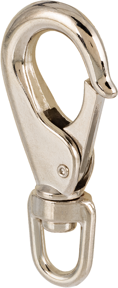 Döner Gözlü Karabina, Çinko, 1/2" Açıklık Genişliği, 2-1/2" Uzunluk, 3/8" İç Genişlik