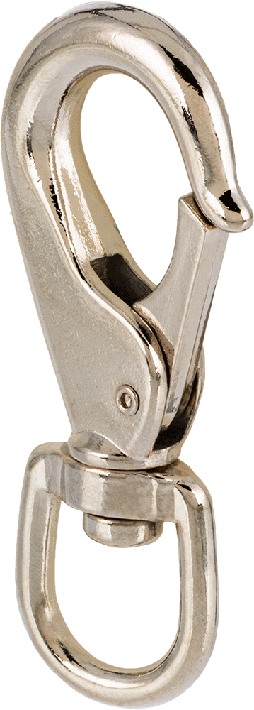 Döner Gözlü Karabina, Çinko, 1/2" Açıklık Genişliği, 2-3/4" Uzunluk, 5/8" İç Genişlik