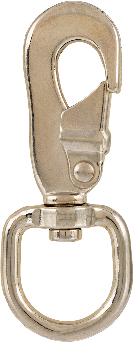 Döner Gözlü Karabina, Çinko, 3/8" Açıklık Genişliği, 3-1/16 inç Uzunluk, 1" İç Genişlik