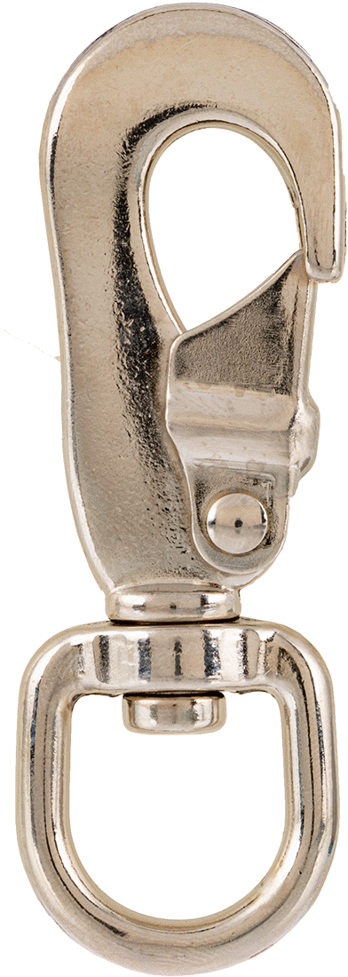 Döner Gözlü Karabina, Çinko, 3/8" Açıklık Genişliği, 2-7/8" Uzunluk, 3/4" İç Genişlik
