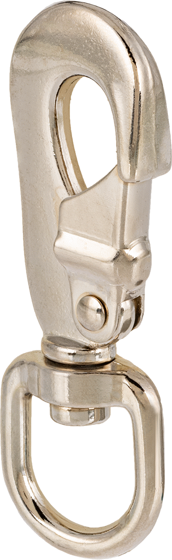 Döner Gözlü Karabina, Çinko, 3/8" Açıklık Genişliği, 2-7/8" Uzunluk, 3/4" İç Genişlik