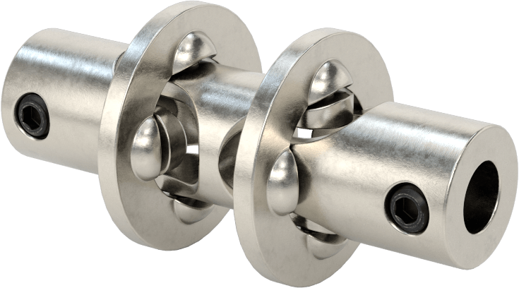 Hassas Çift U-Eklem, 3/8“ Çap x 3/8” Derinlikli Mil için
