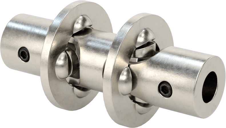 Hassas Çift U-Eklem, 1/2“ Çap x 7/8” Derinlikte Mil için