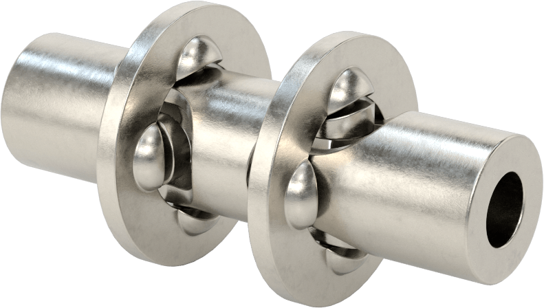 Hassas Çift U-Eklem, 1/2“ Çap x 7/8” Derinlikte Mil için