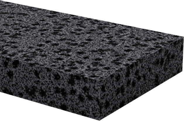 Hafif Hizmet Tipi Karışımlı EPDM Köpük Şerit, Yapışkan Arka Yüzlü, 1/2" Genişlik, 1/8" Kalınlık, 50 Fit Uzunluk