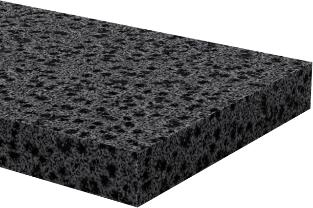 Hafif Hizmet Tipi Karışımlı EPDM Köpük Şerit, Yapışkan Arka Yüzlü, 3/4" Genişlik, 1/8" Kalınlık, 50 Fit Uzunluk